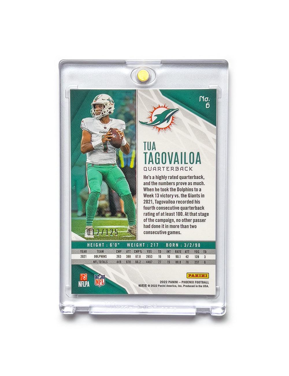 Panini Cards Tua Tagovailoa Miami Dolphins Panini NFL Phoenix Red Lazer /125 Card