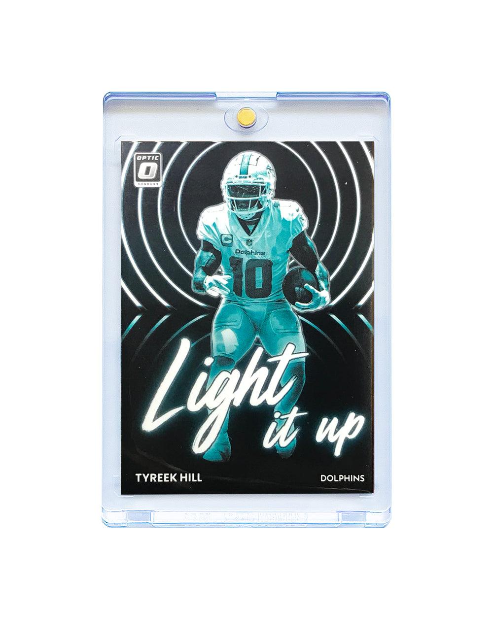 Panini Cards Tyreek Hill Miami Dolphins Panini NFL 22 Optic Light It Up Card