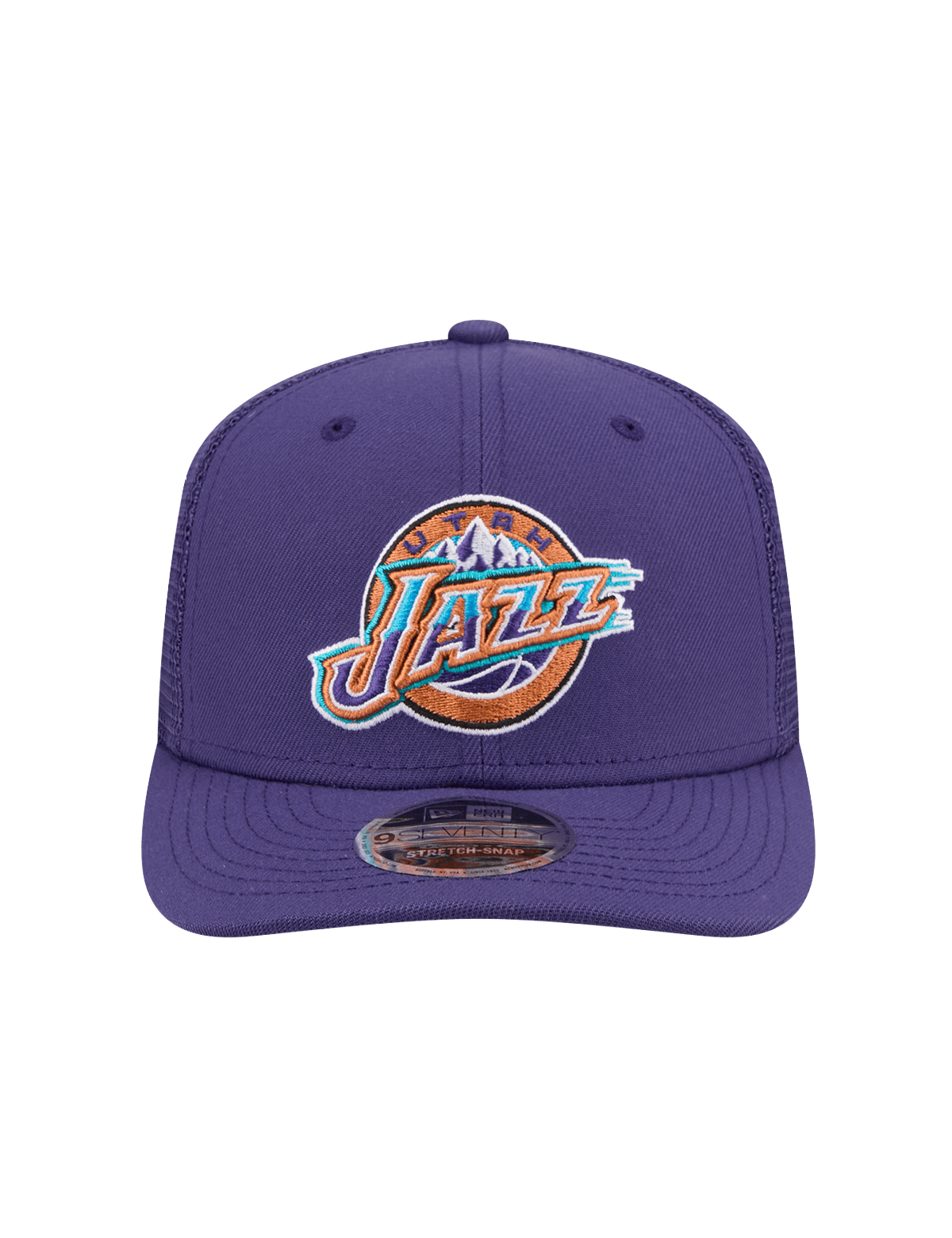 New Era Caps Utah Jazz New Era NBA HWC 9SEVENTY Trucker Stretch Snapback Hat - Purple