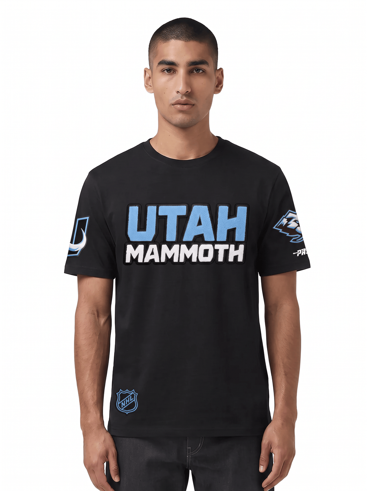 Pro Standard T-Shirts Utah Mammoth Pro Standard NHL Classic Chenille Flex T-Shirt - Black