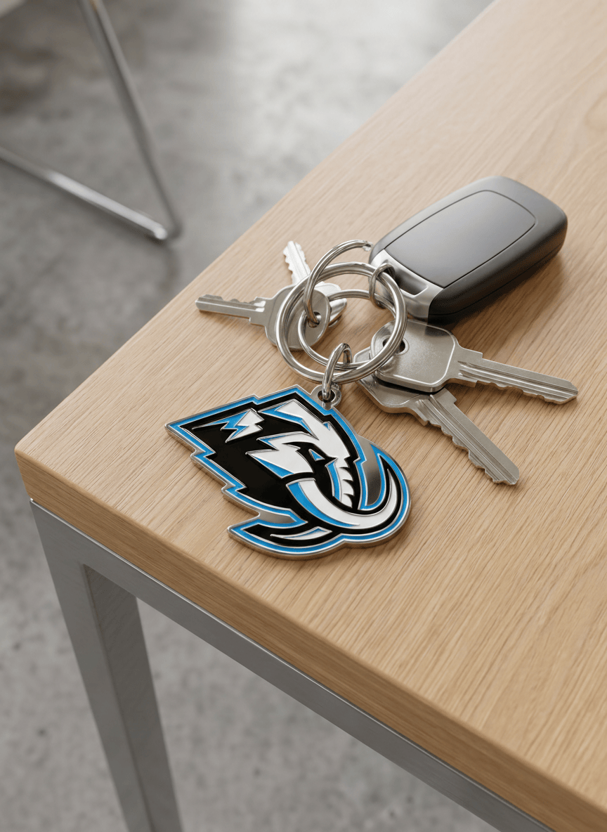 Wincraft Accessories Utah Mammoth Wincraft NHL Cloisonne Metal Key Ring