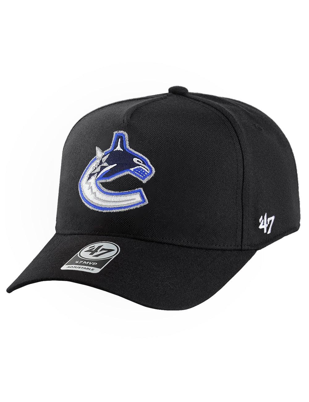 47 Brand Caps Vancouver Canucks ‘47 NHL Team MVP DT Snapback Hat - Black