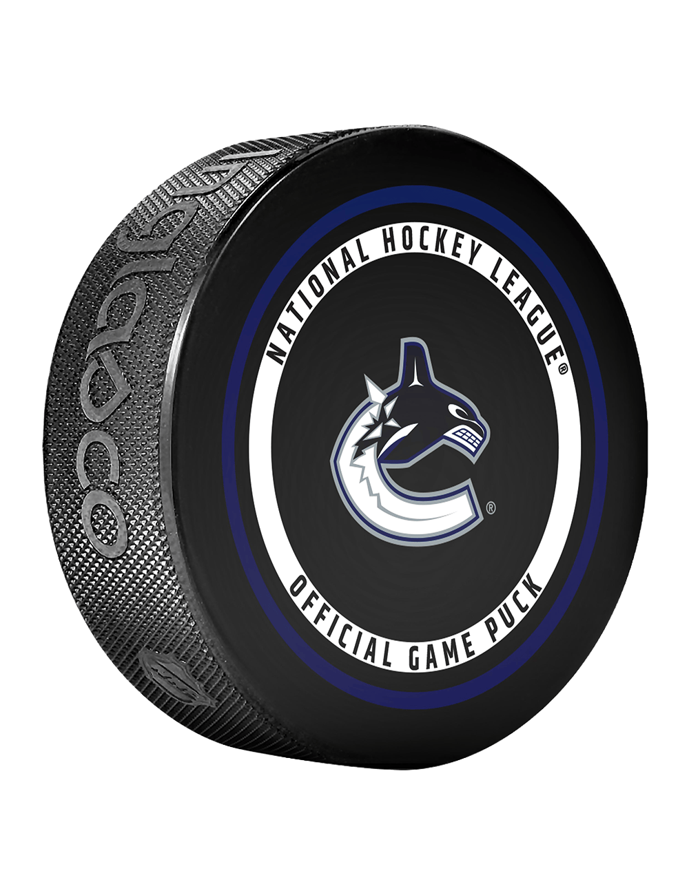 Inglasco Pucks Vancouver Canucks Inglasco NHL 26-27 Official Game Puck In Cube