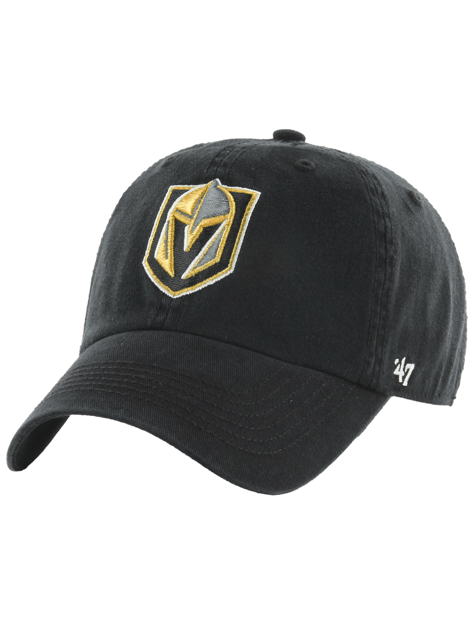 47 Brand Caps Vegas Golden Knights '47 NHL Team Clean Up Strapback Hat - Black