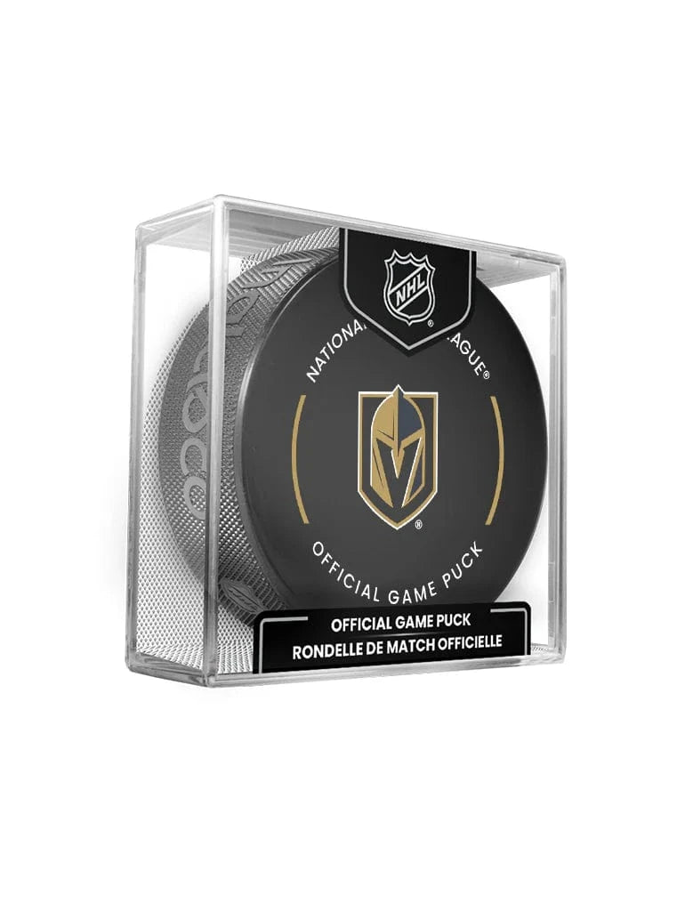 Inglasco Pucks Vegas Golden Knights Inglasco NHL 24-25 Official Game Puck In Cube
