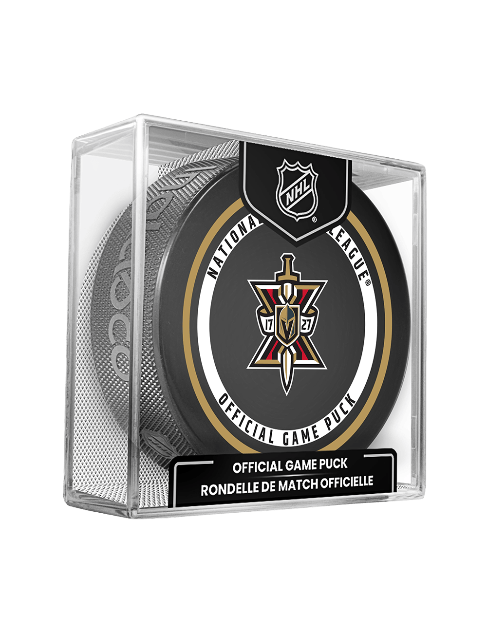 Inglasco Pucks Vegas Golden Knights Inglasco NHL 26-27 Official Game Puck In Cube