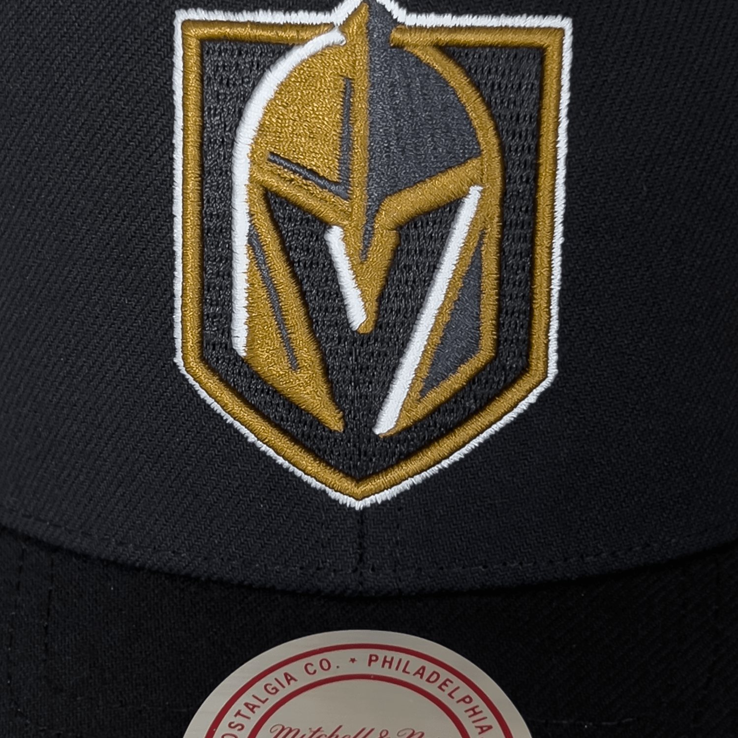 Mitchell And Ness Caps Vegas Golden Knights Mitchell & Ness NHL Icon Pro Crown Snapback Hat - Black