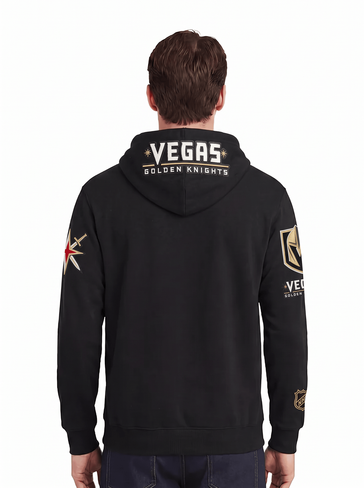 Pro Standard Jumpers Vegas Golden Knights Pro Standard NHL Classic Chenille Flex Hoodie Jumper - Black
