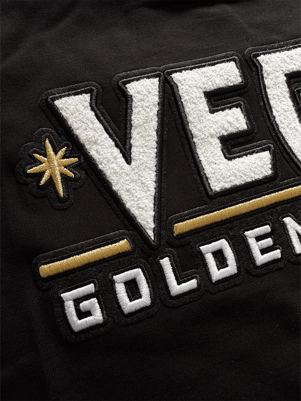 Pro Standard T-Shirts Vegas Golden Knights Pro Standard NHL Classic Chenille Flex T-Shirt - Black