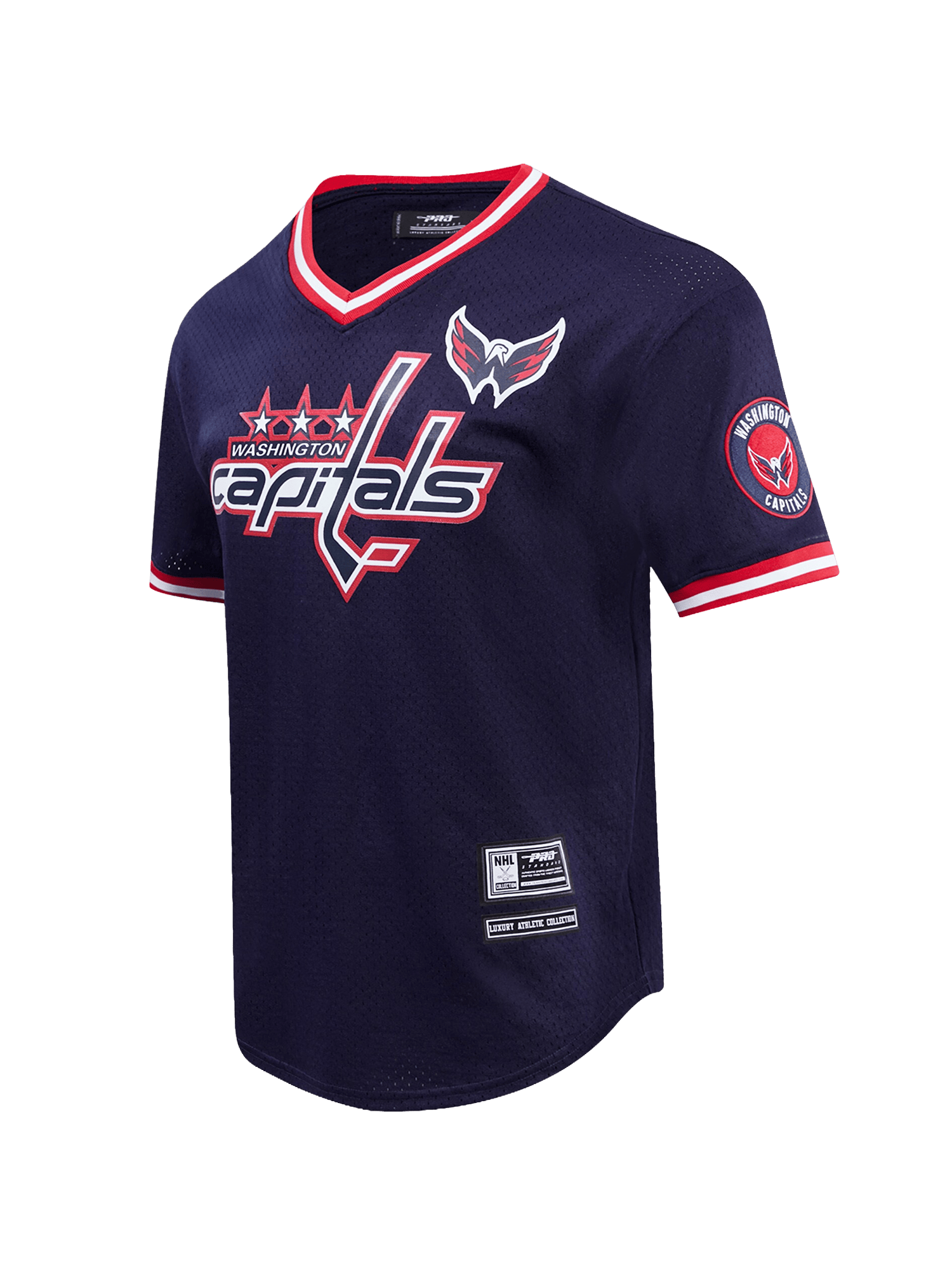 Pro Standard T-Shirts Washington Capitals Pro Standard NHL Team Mesh Short Sleeve - Navy