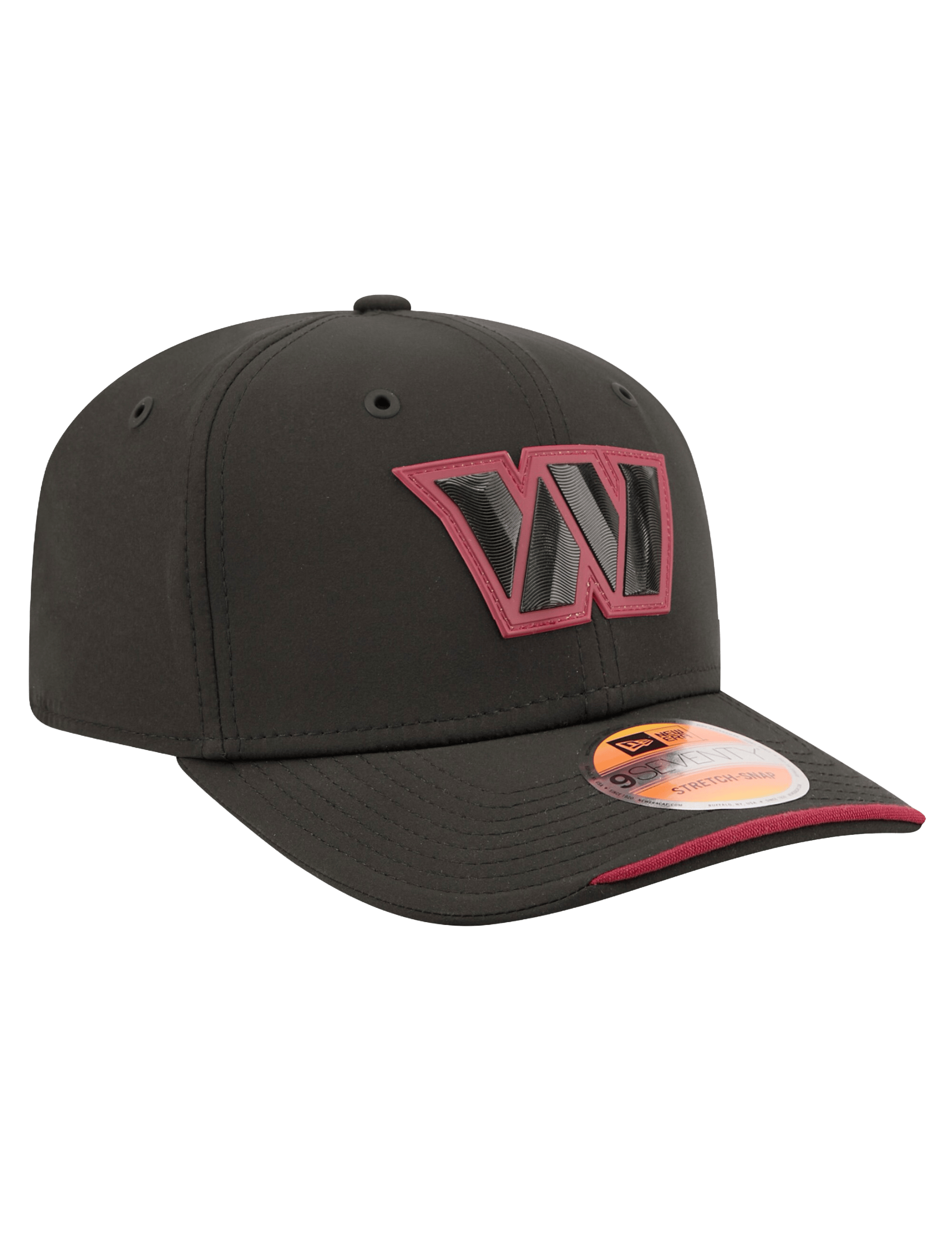 New Era Caps OSFM Washington Commanders New Era NFL 26 Sideline 9SEVENTY Stretch-Snapback Hat - Black