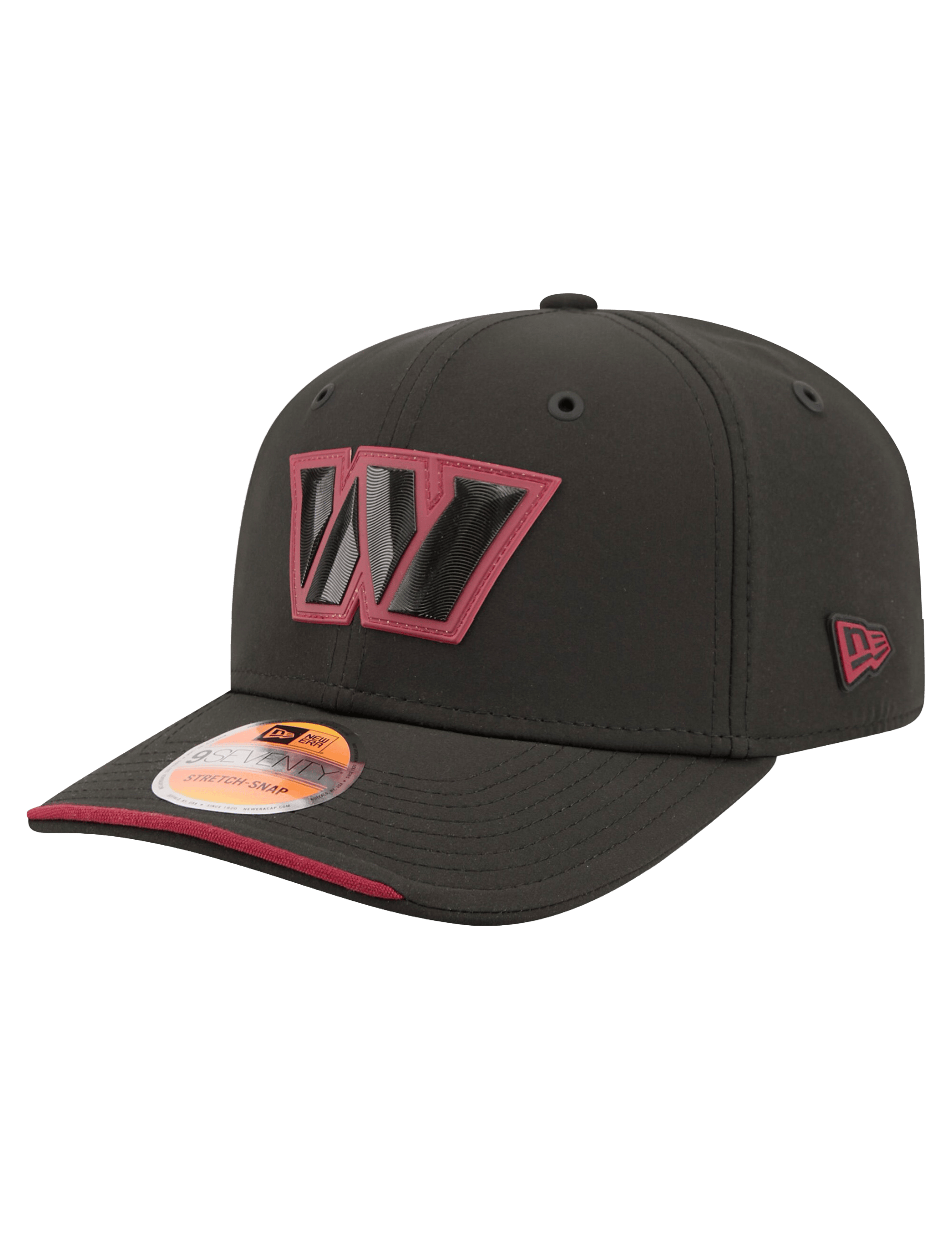 New Era Caps OSFM Washington Commanders New Era NFL 26 Sideline 9SEVENTY Stretch-Snapback Hat - Black