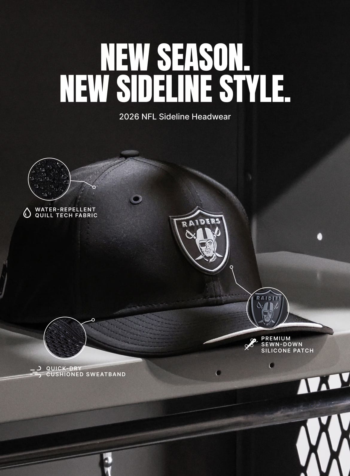 New Era Caps OSFM Washington Commanders New Era NFL 26 Sideline 9SEVENTY Stretch-Snapback Hat - Burgundy