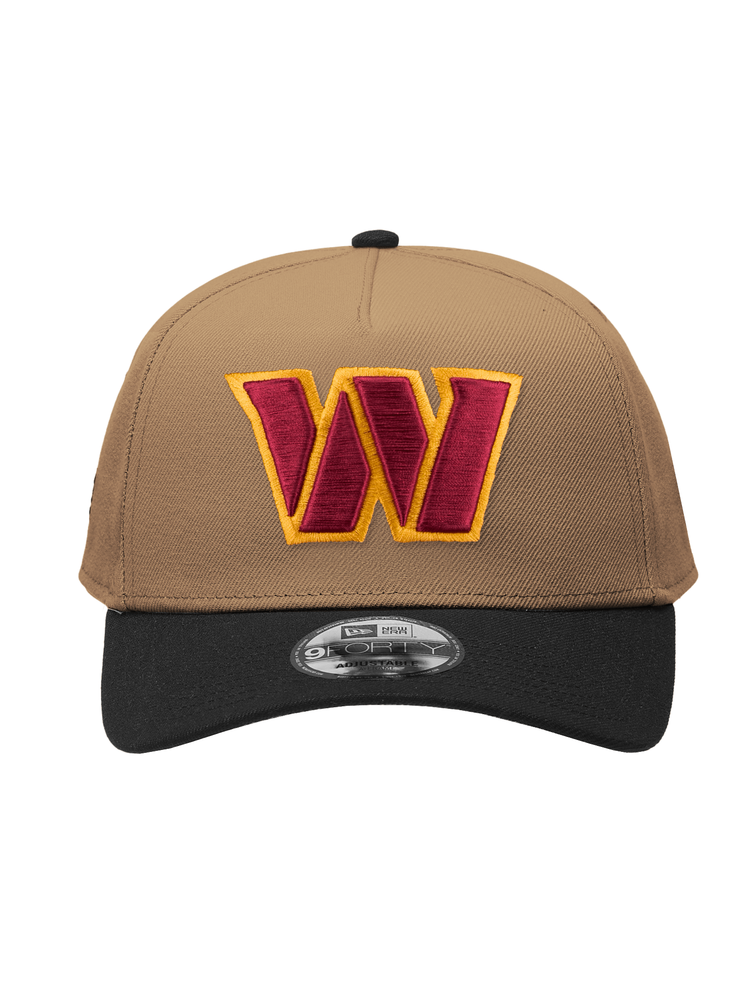New Era Caps Washington Commanders New Era NFL Team 2T 9FORTY A-Frame Snapback Hat - Khaki