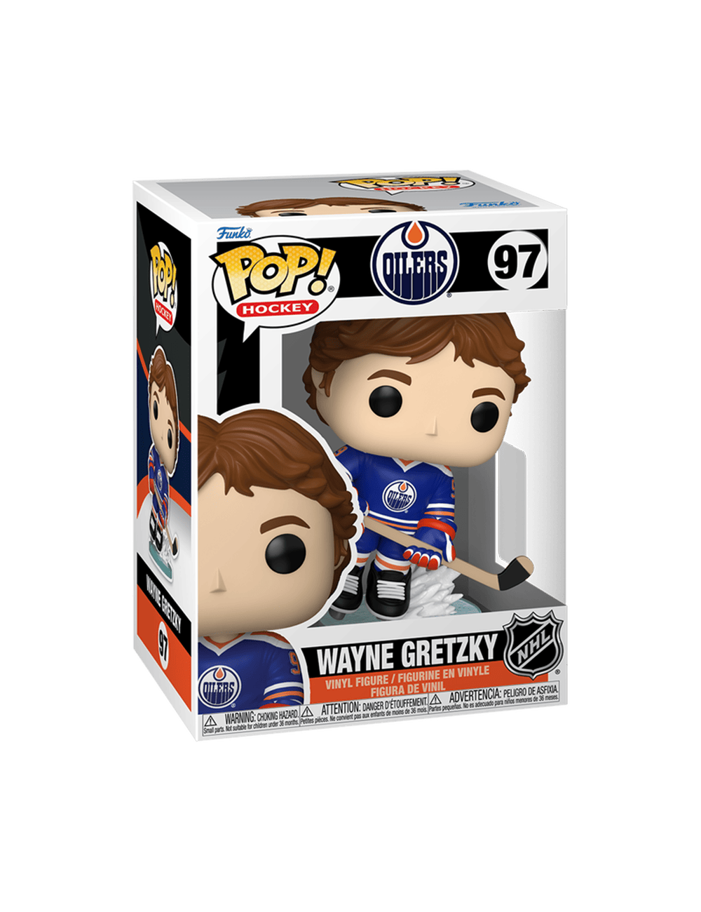 Funko Figures Wayne Gretzky Edmonton Oilers Funko NHL 97 Pop Vinyl Figure - Blue