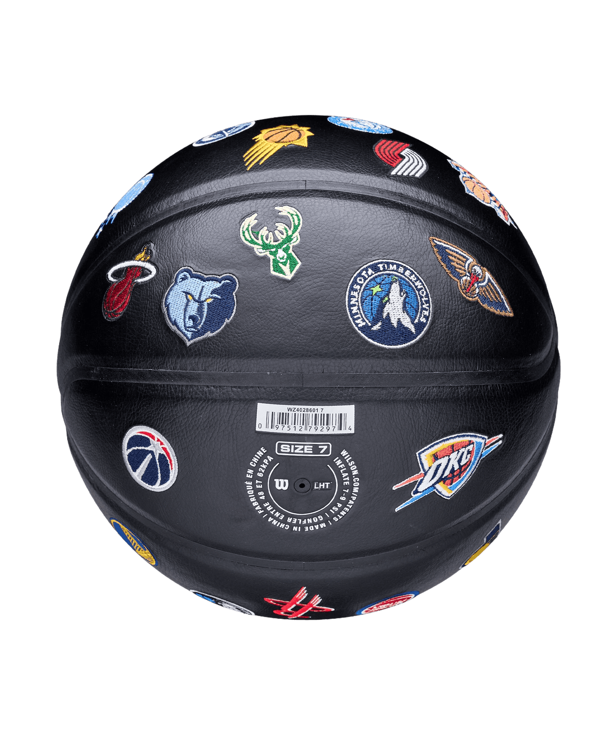 Wilson Sporting Goods Balls Adults - Size 7 Wilson NBA All Team Premiere Full Size Indoor/Outdoor Basketball Ball - Black