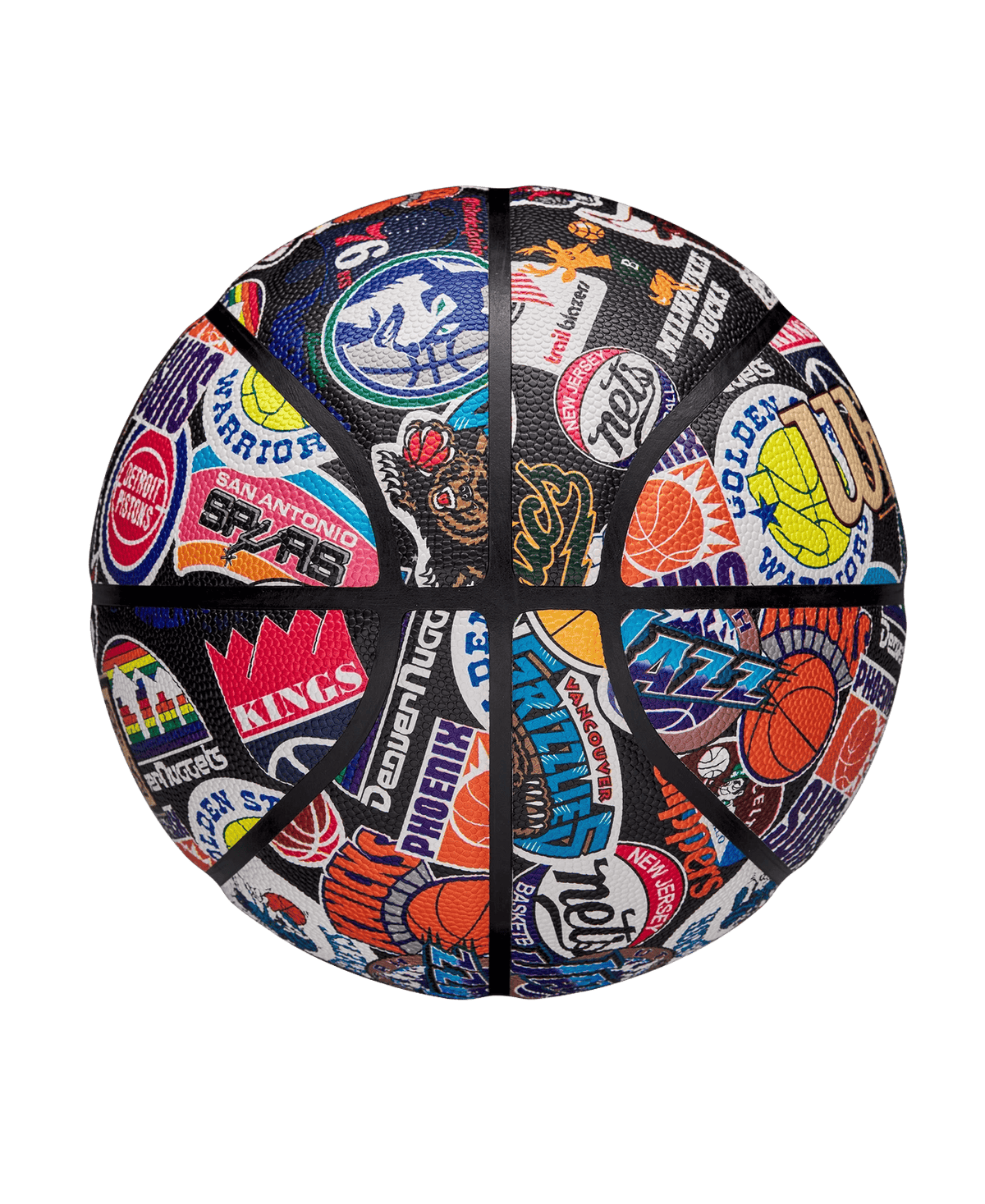 Wilson Sporting Goods Balls Adults - Size 7 Wilson NBA All Team Retro Full Size Indoor/Outdoor Basketball Ball