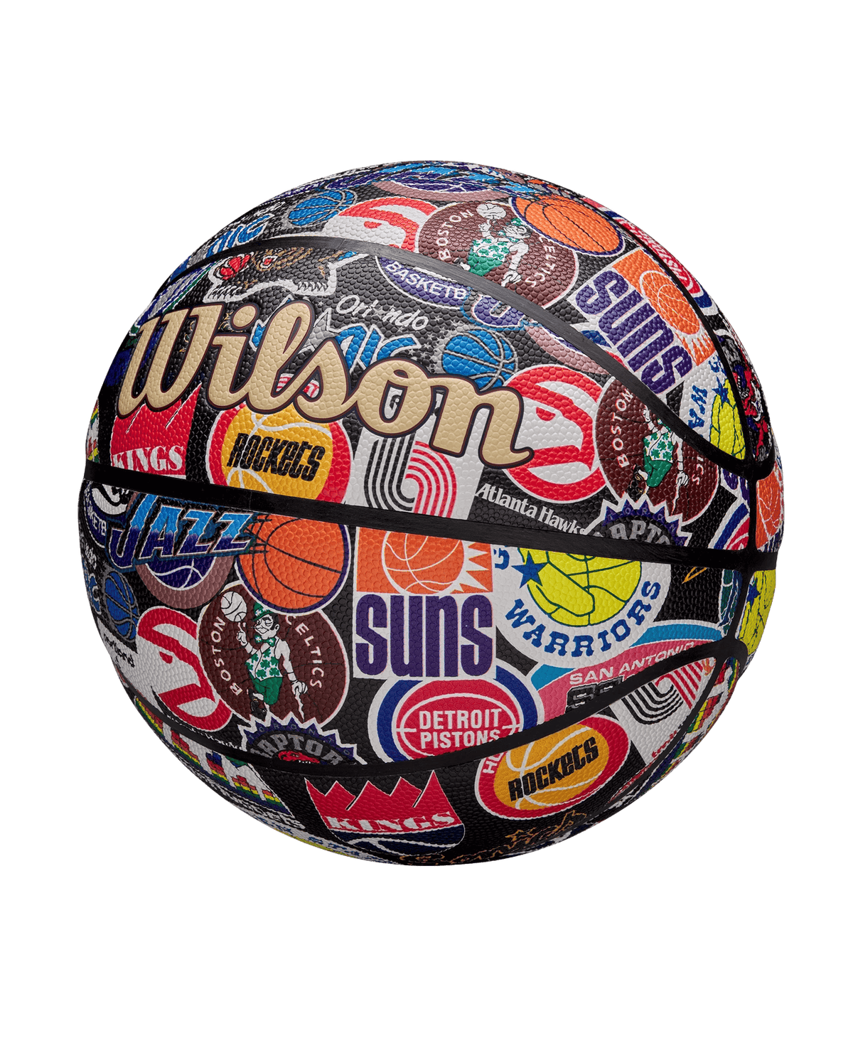 Wilson Sporting Goods Balls Adults - Size 7 Wilson NBA All Team Retro Full Size Indoor/Outdoor Basketball Ball