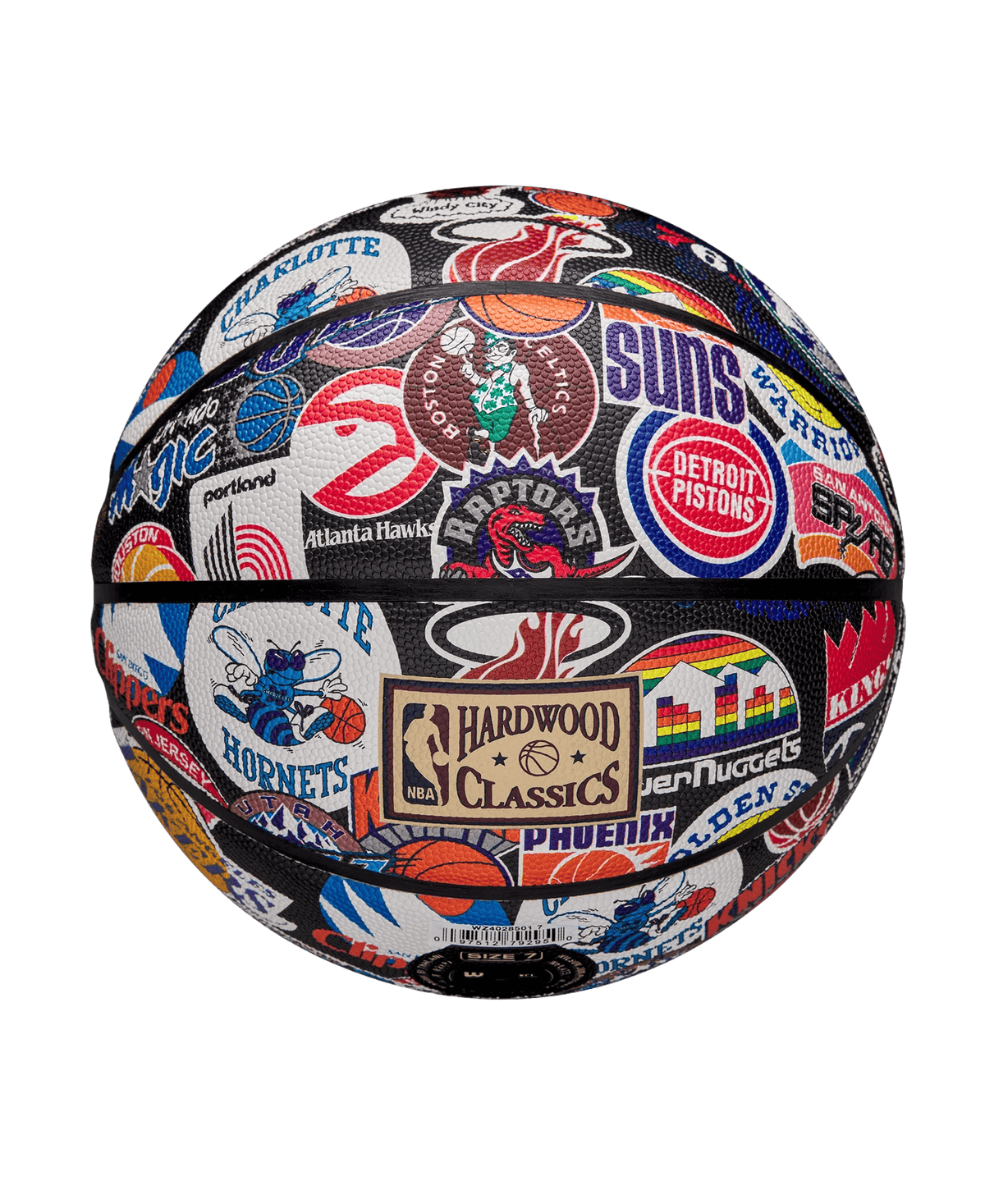 Wilson Sporting Goods Balls Adults - Size 7 Wilson NBA All Team Retro Full Size Indoor/Outdoor Basketball Ball