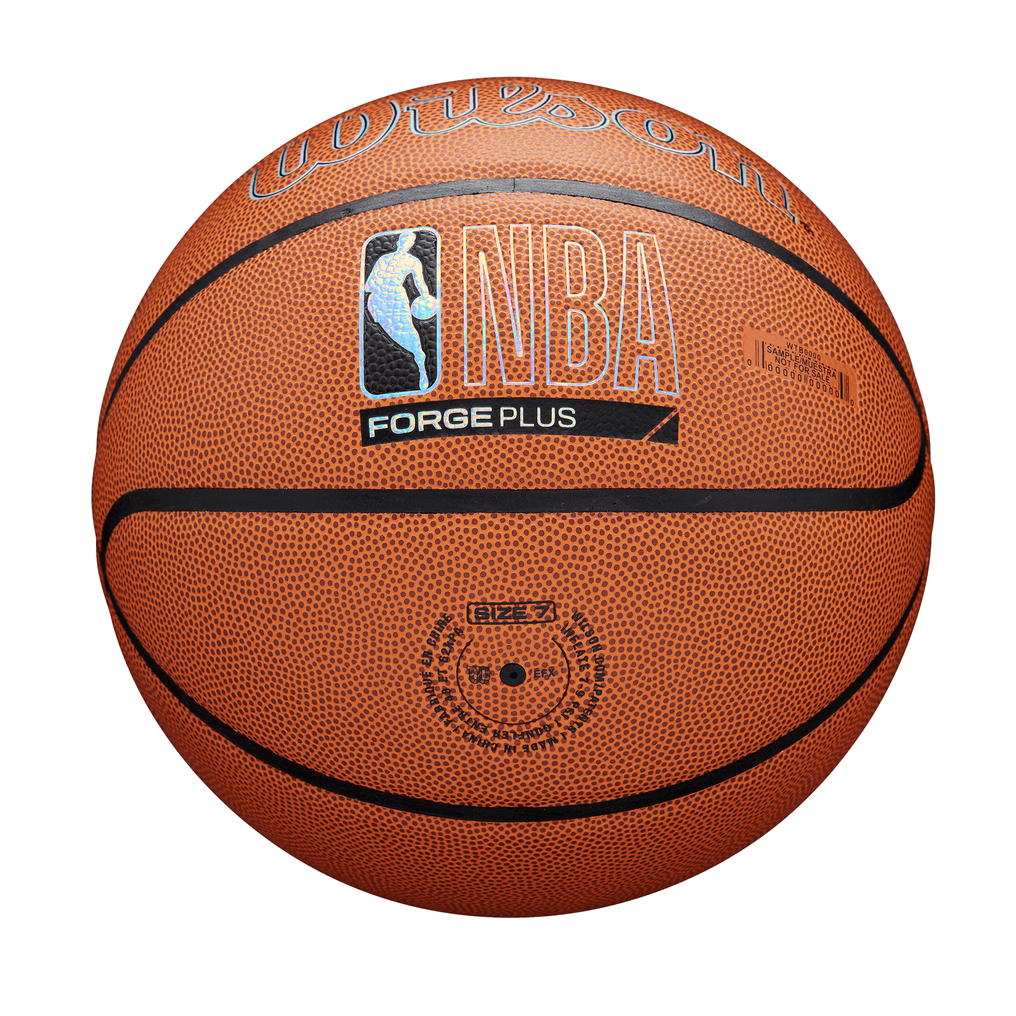 Wilson Sporting Goods Balls Wilson NBA Forge Plus Size 7 Iridescent Basketball Ball
