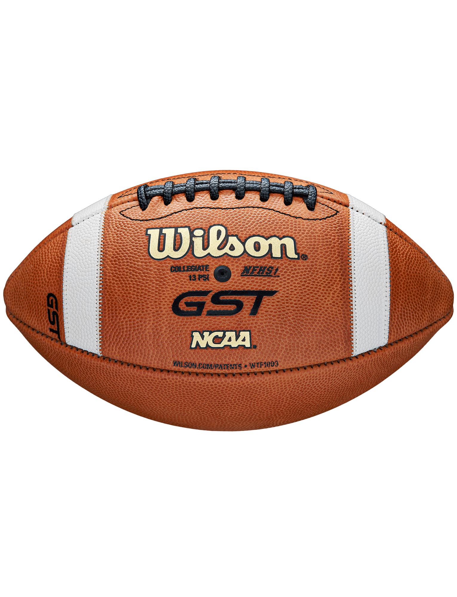 Wilson Sporting Goods Balls Wilson NCAA GST Full Size Game Leather Football - Tan