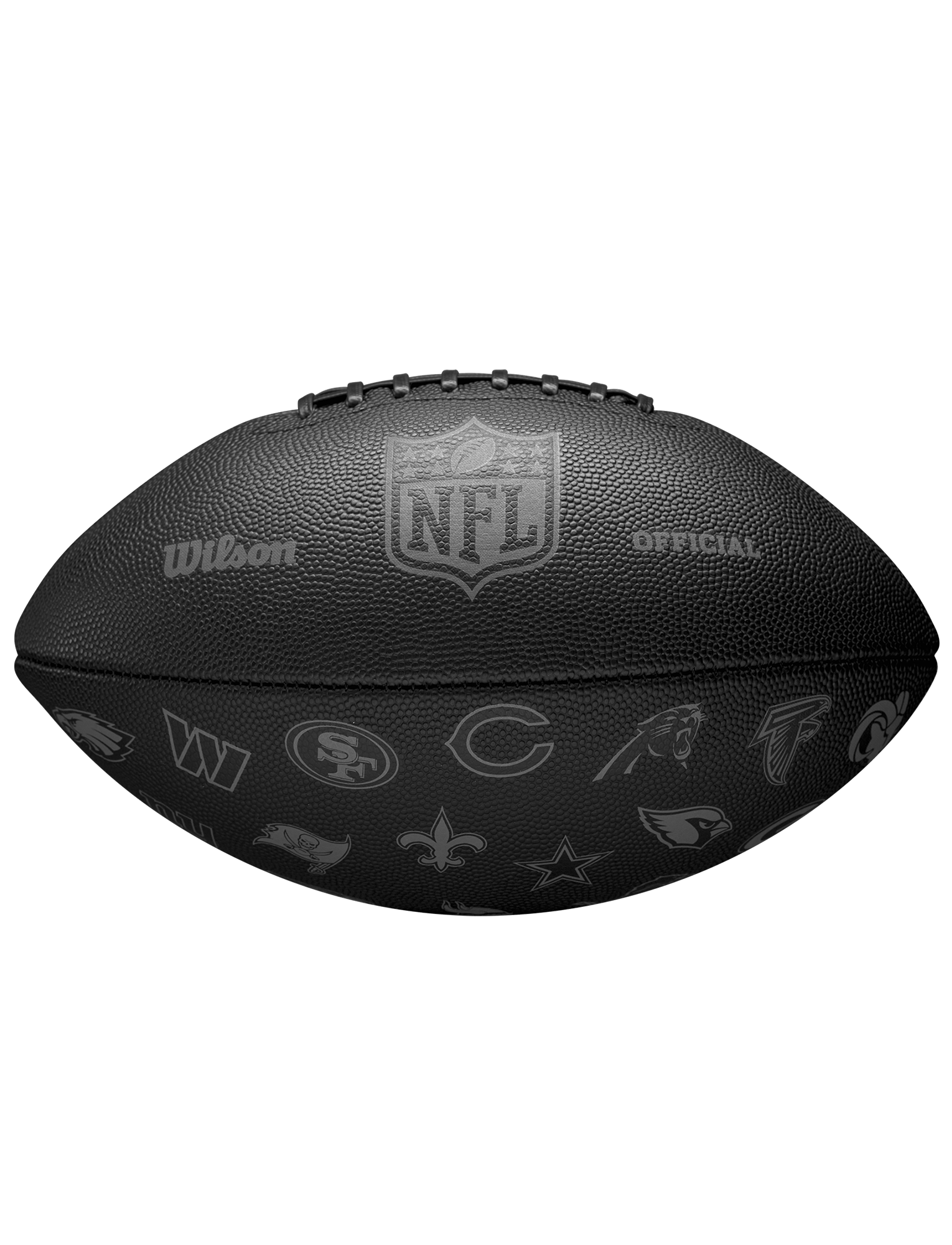 Wilson Sporting Goods Balls Wilson NFL MVP All 32 Teams Stealth Composite Football - Black