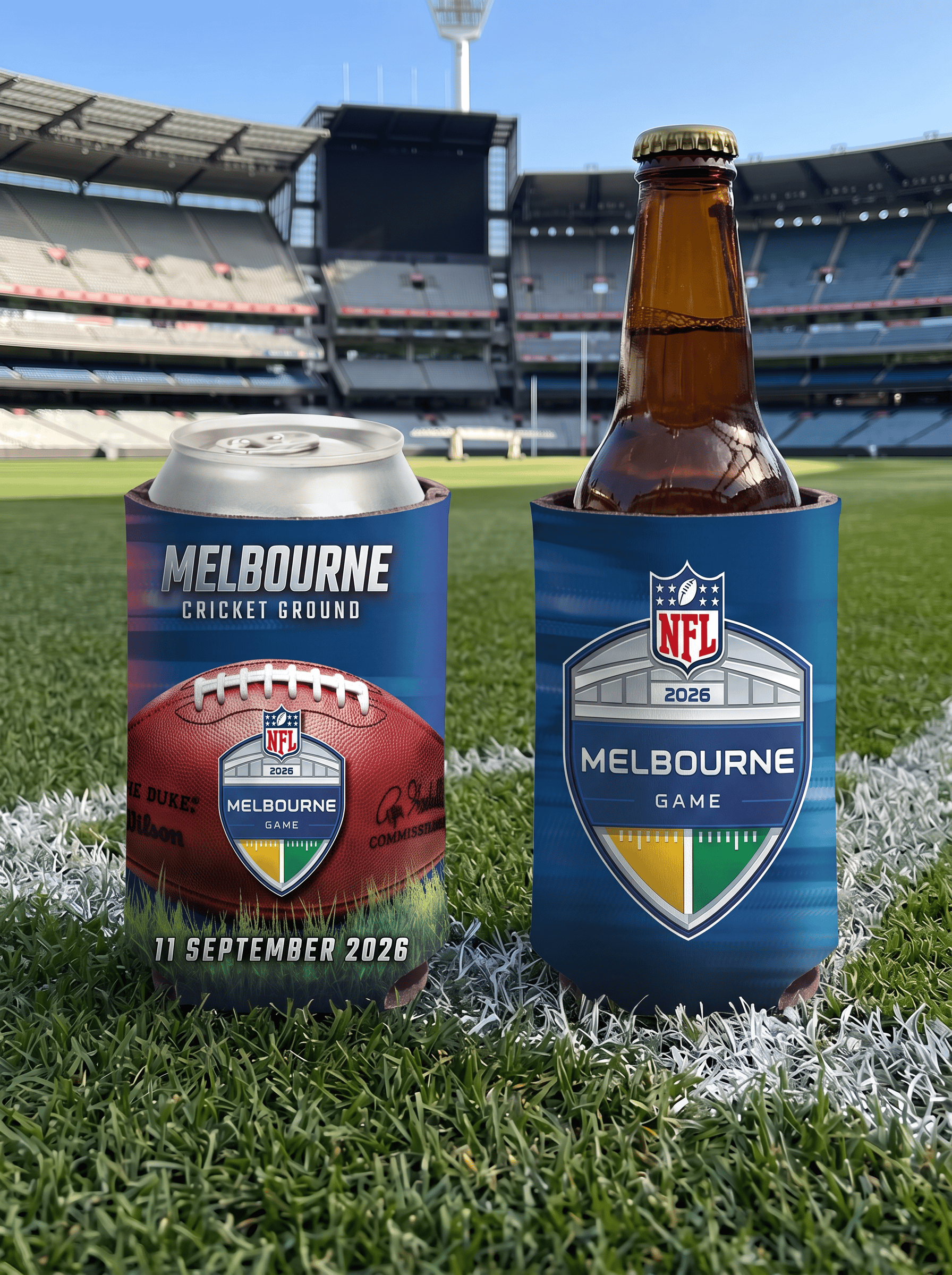Wincraft Accessories Wincraft NFL 26 Melbourne Game Double Sided Cooler/Stubby Holder