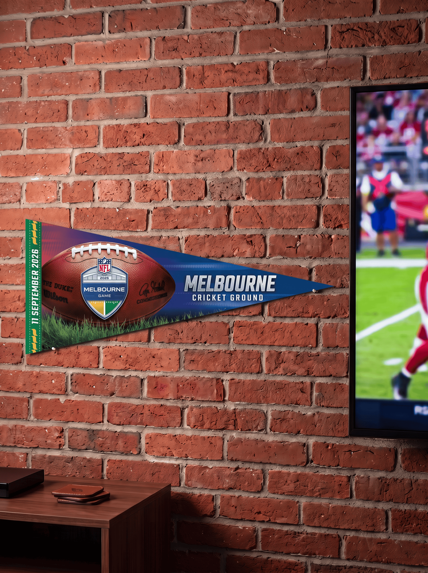 Wincraft Accessories Wincraft NFL 26 Melbourne Game Premium 12" x 30" Pennant