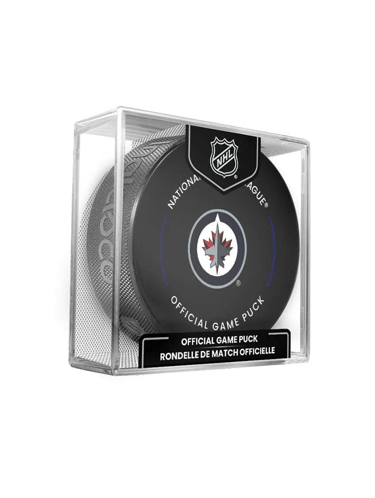 Inglasco Pucks Winnipeg Jets Inglasco NHL 24-25 Official Game Puck In Cube