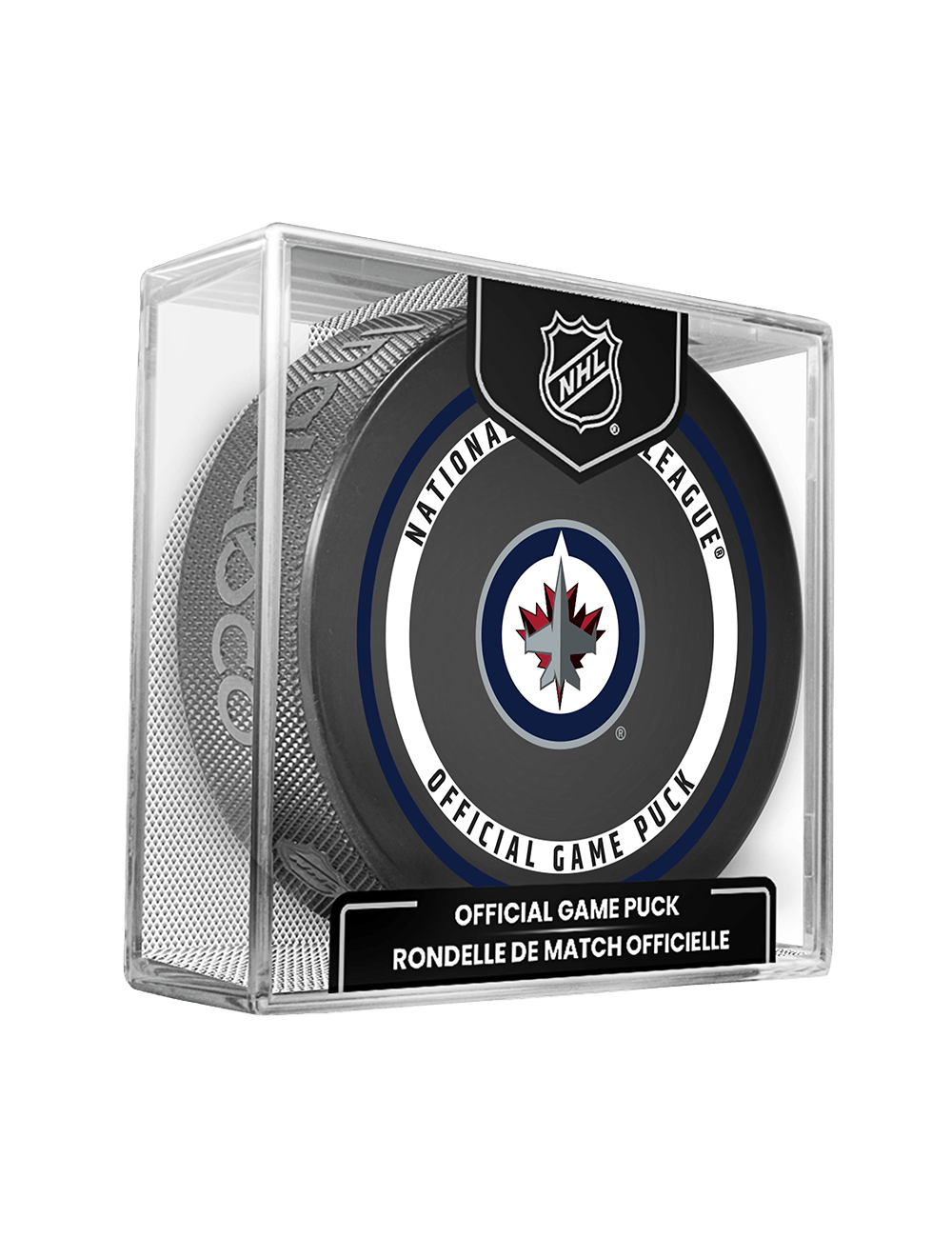 Inglasco Pucks Winnipeg Jets Inglasco NHL 26-27 Official Game Puck In Cube