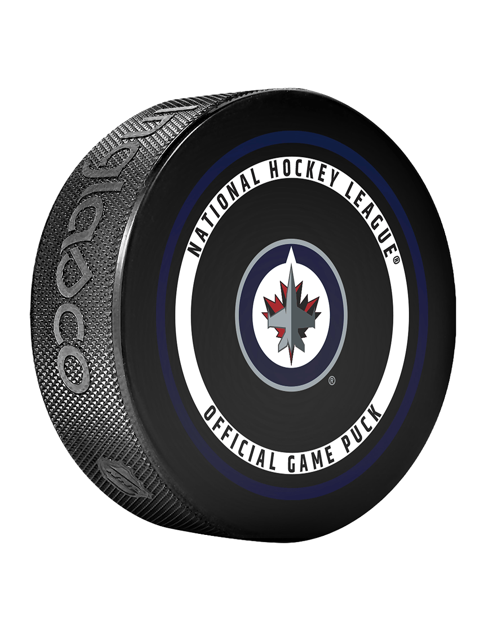 Inglasco Pucks Winnipeg Jets Inglasco NHL 26-27 Official Game Puck In Cube