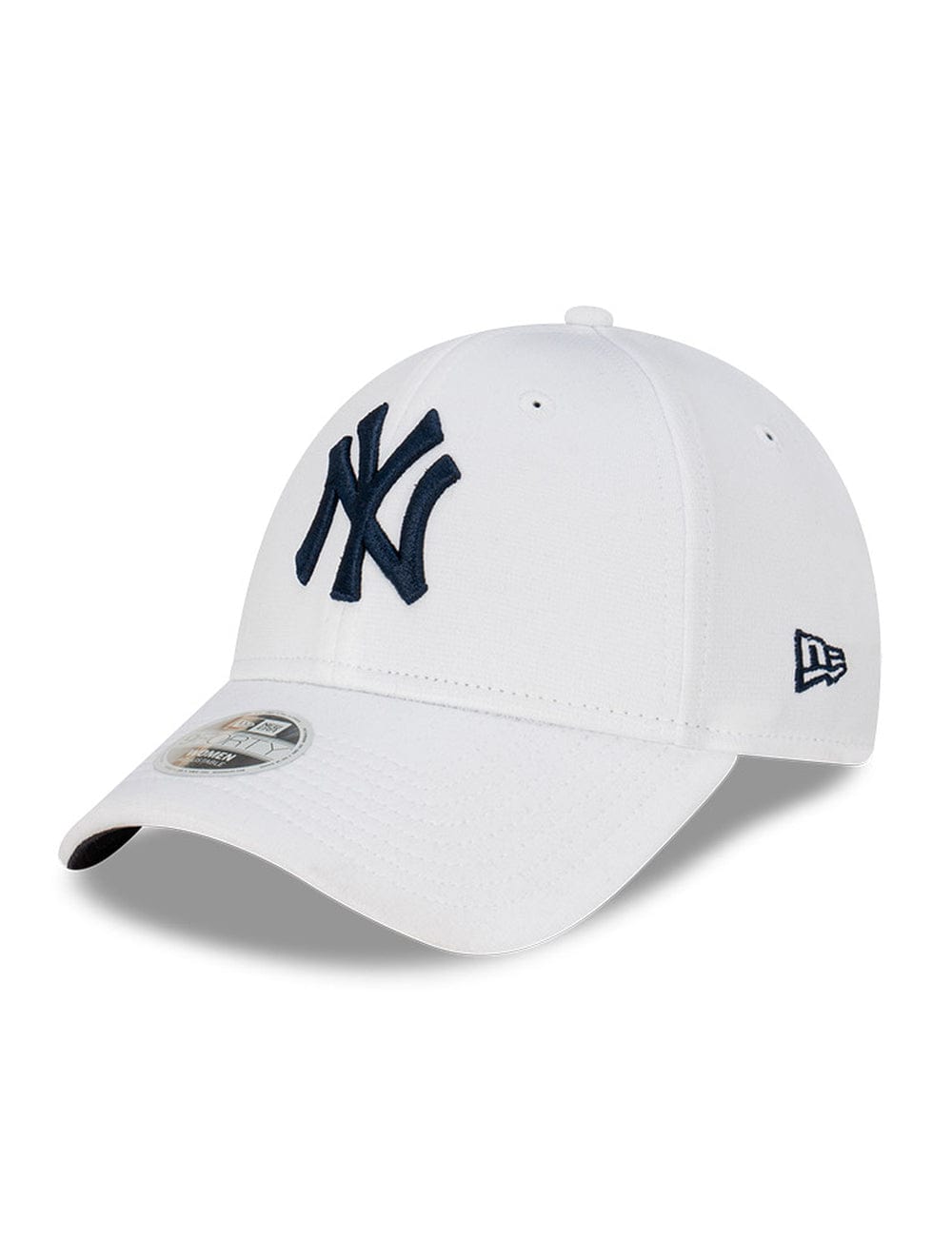 New Era Caps Womens Womens New York Yankees New Era MLB Optic Performance 9FORTY Strapback Hat - White