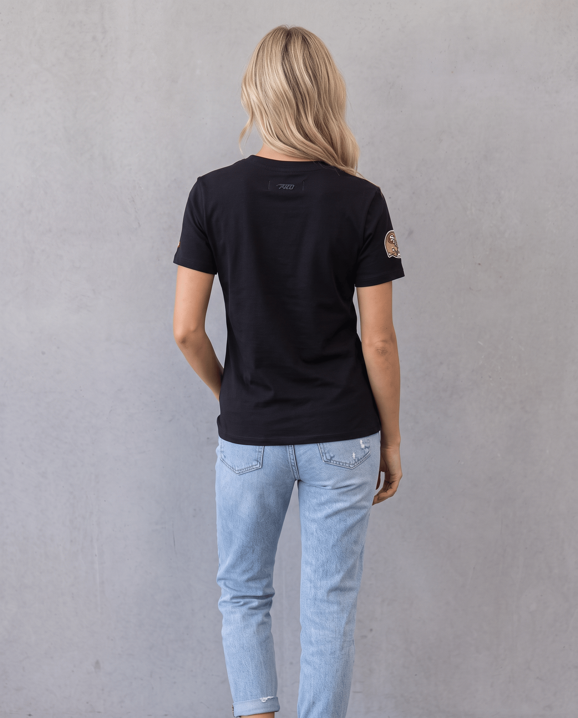 Pro Standard T-Shirts Womens San Francisco 49ers Pro Standard NFL Slim Fit Flex T-Shirt - Black