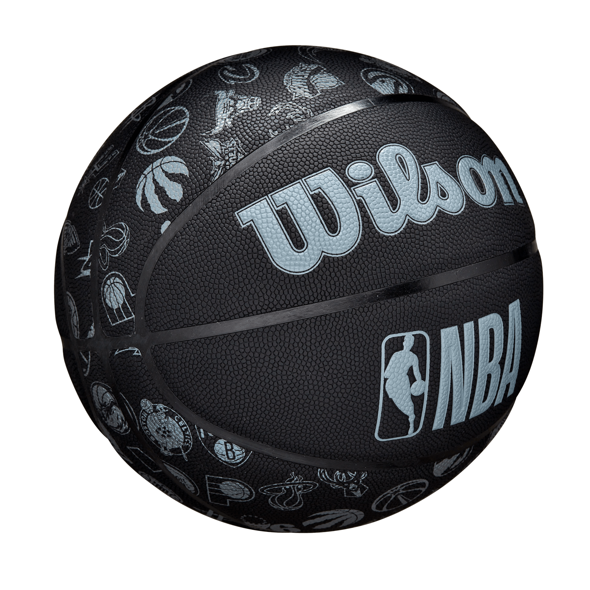 Wilson Sporting Goods Balls Youths All Team Wilson NBA Full Size Outdoor Basketball Ball - Black