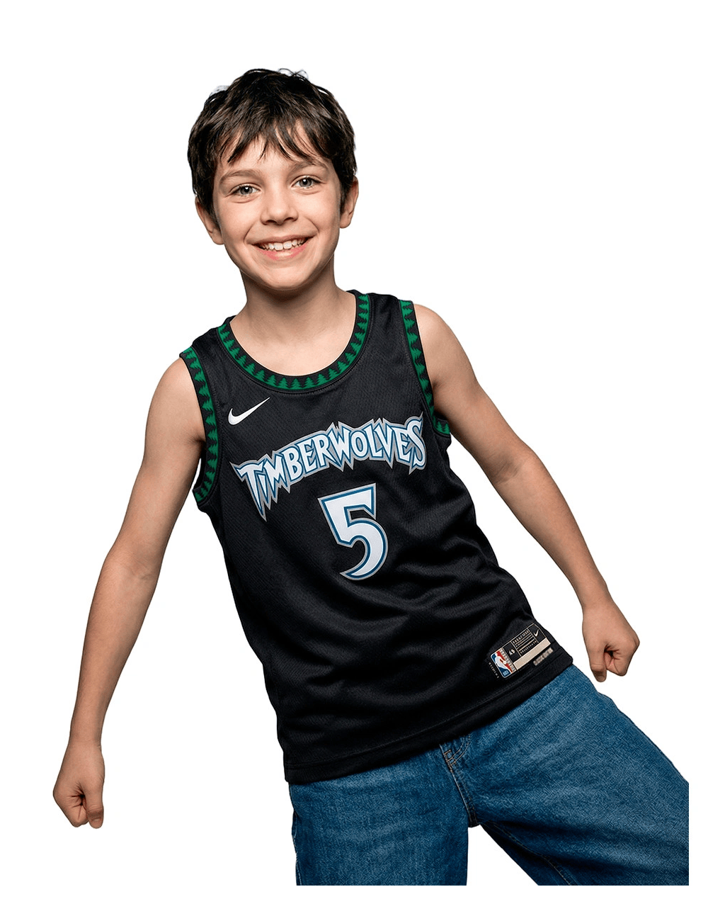 Nike Jerseys Youths Anthony Edwards Minnesota Timberwolves Nike NBA HWC Jersey - Black