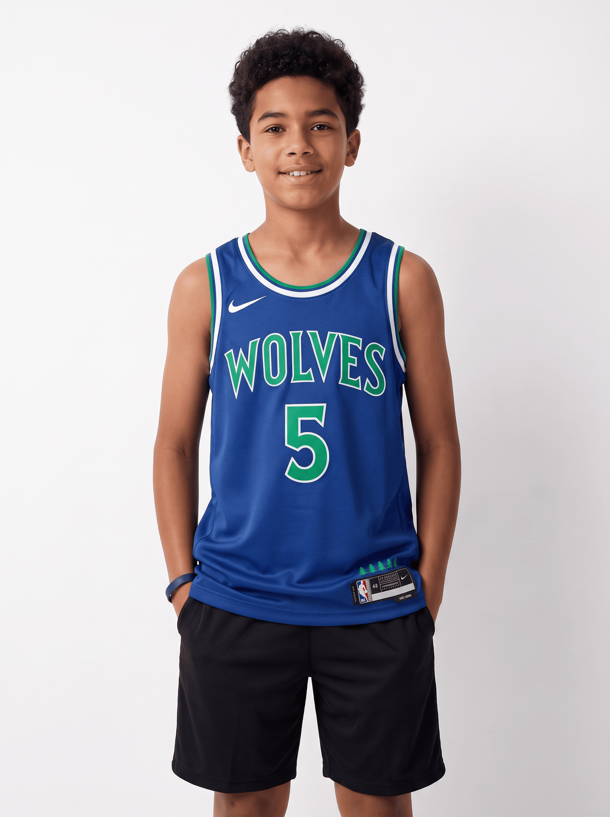 Nike Jerseys Youths Anthony Edwards Minnesota Timberwolves Nike NBA Icon Jersey - Blue