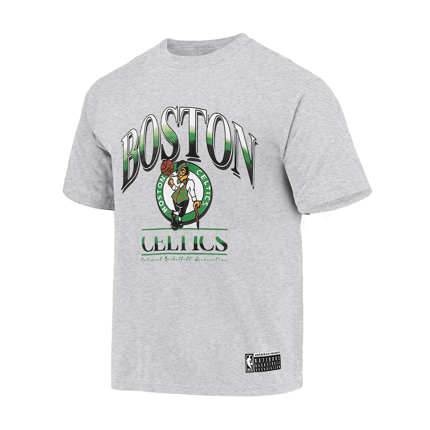 NBA Essentials T-Shirts Youths Boston Celtics NBA Essentials Athens Vintage T-Shirt - Silver Marle
