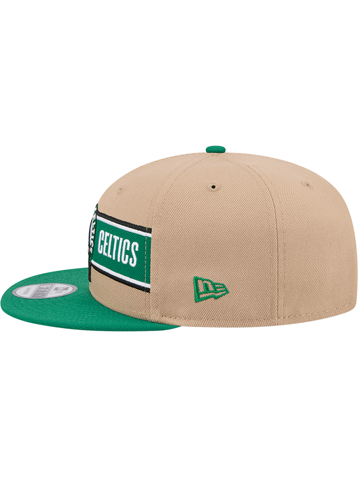New Era Caps Youths Youths Boston Celtics New Era NBA 24 Draft 9FIFTY Snapback Hat - Tan