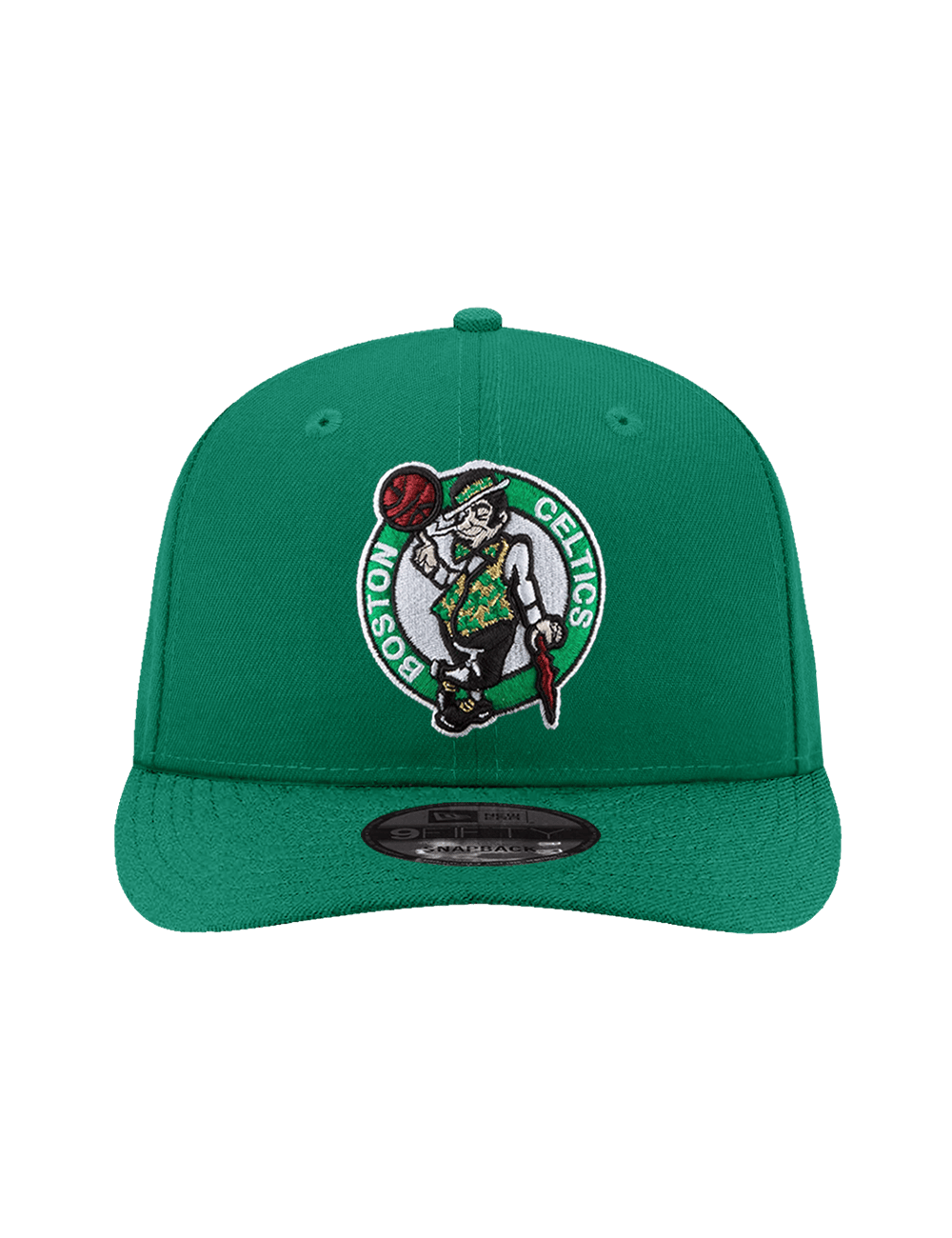 New Era Caps Youths Youths Boston Celtics New Era NBA Team 9FIFTY Pre-Curved Snapback Hat - Green