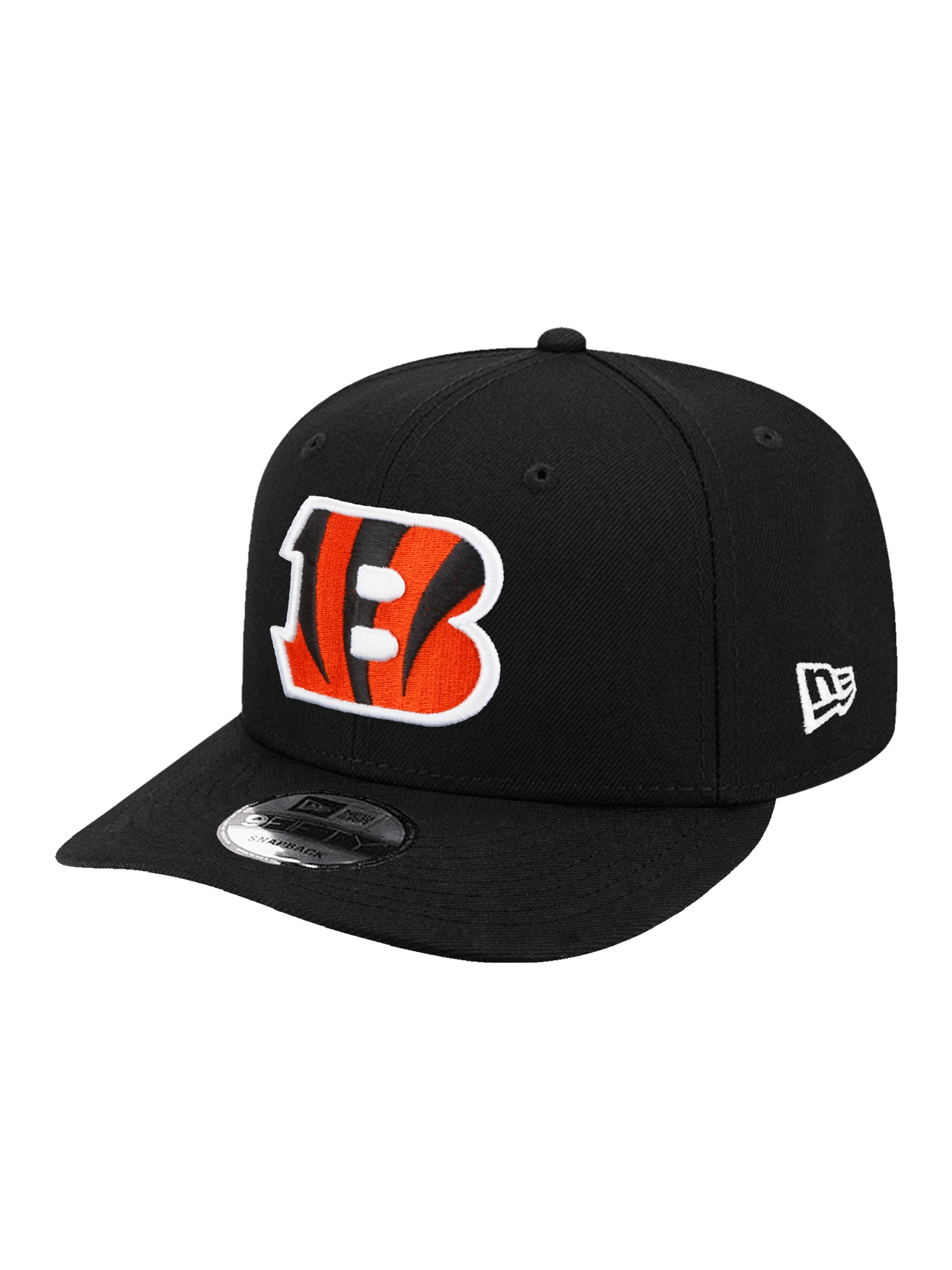 New Era Caps Youths Youths Cincinnati Bengals New Era NFL Team Pre-Curved 9FIFTY Snapback Hat - Black