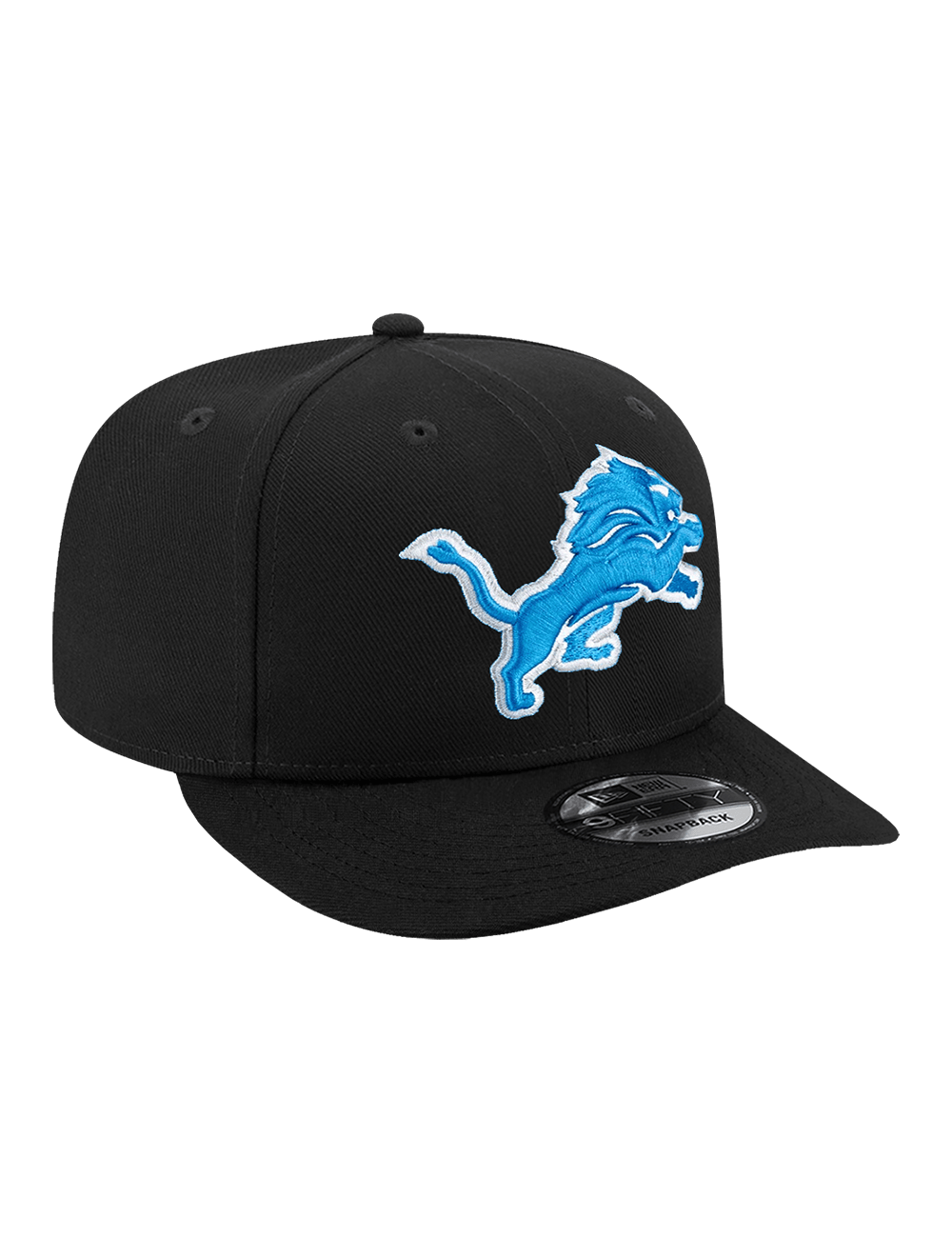 New Era Caps Youths Youths Detroit Lions New Era NFL Team Pre-Curved 9FIFTY Snapback Hat - Black