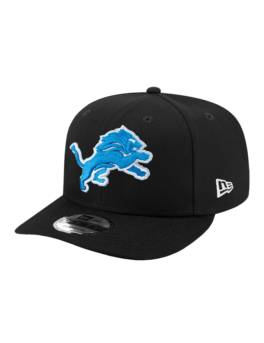 New Era Caps Youths Youths Detroit Lions New Era NFL Team Pre-Curved 9FIFTY Snapback Hat - Black