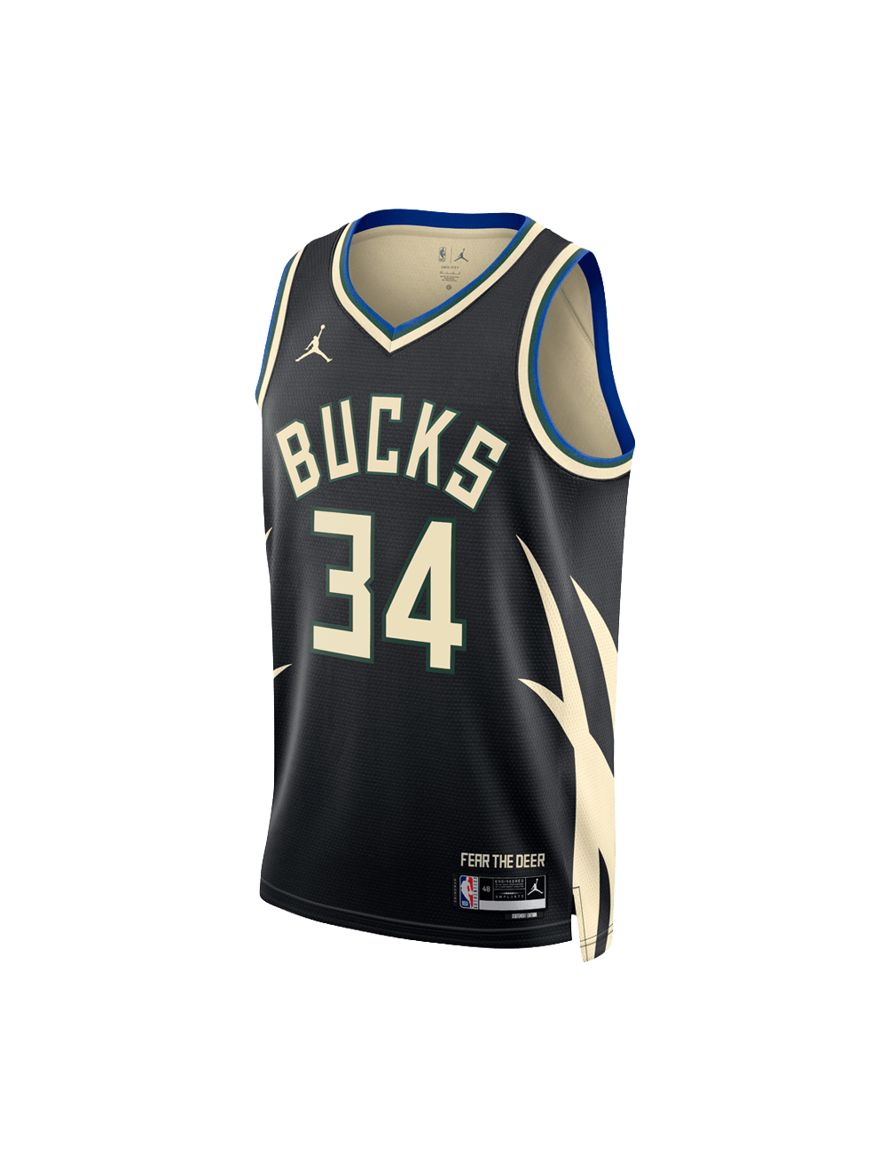 Nike Jerseys Youths Giannis Antetokounmpo Milwaukee Bucks Nike NBA Statement Jersey - Black