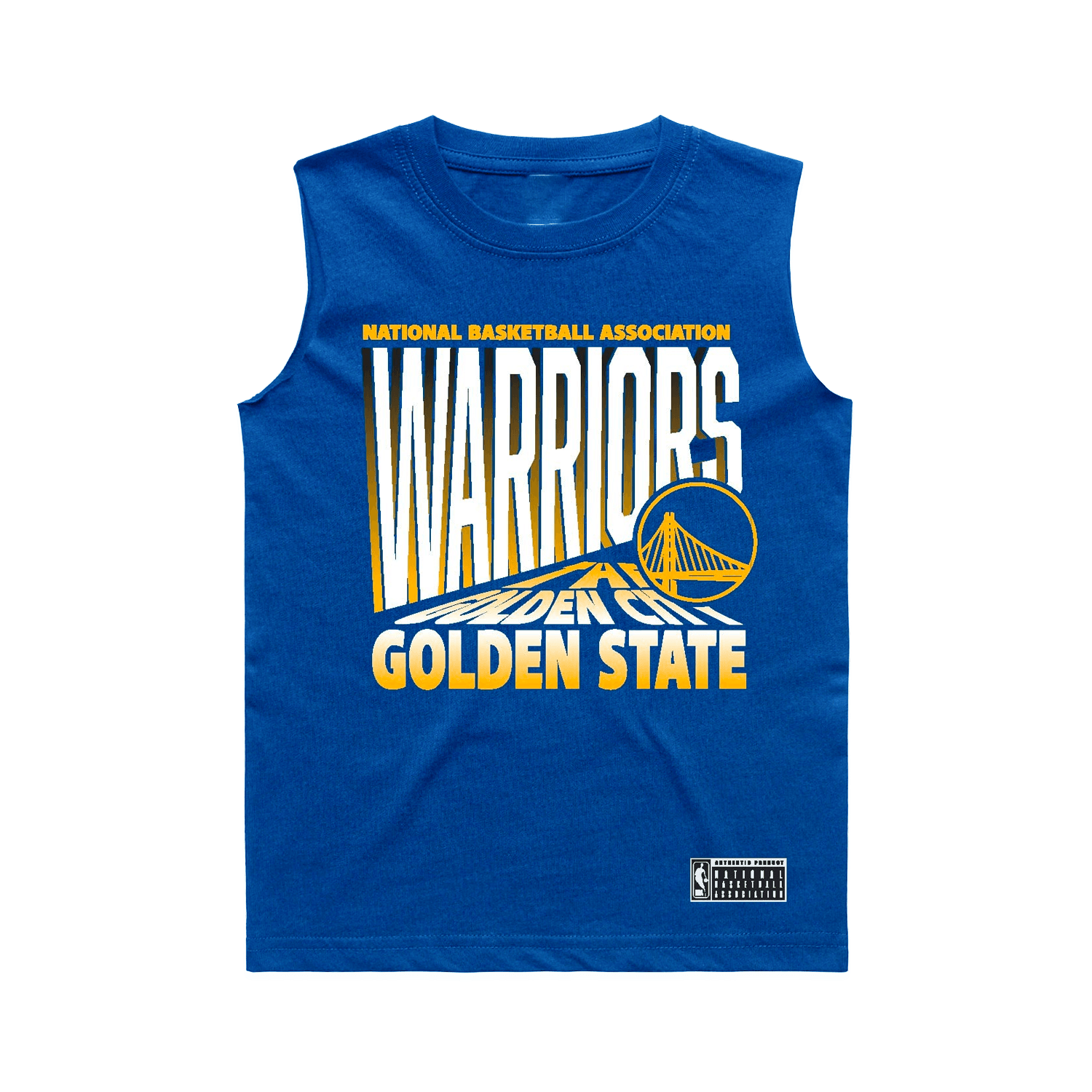 NBA Essentials T-Shirts Youths Golden State Warriors NBA Essentials Grayling Muscle T-Shirt - Blue