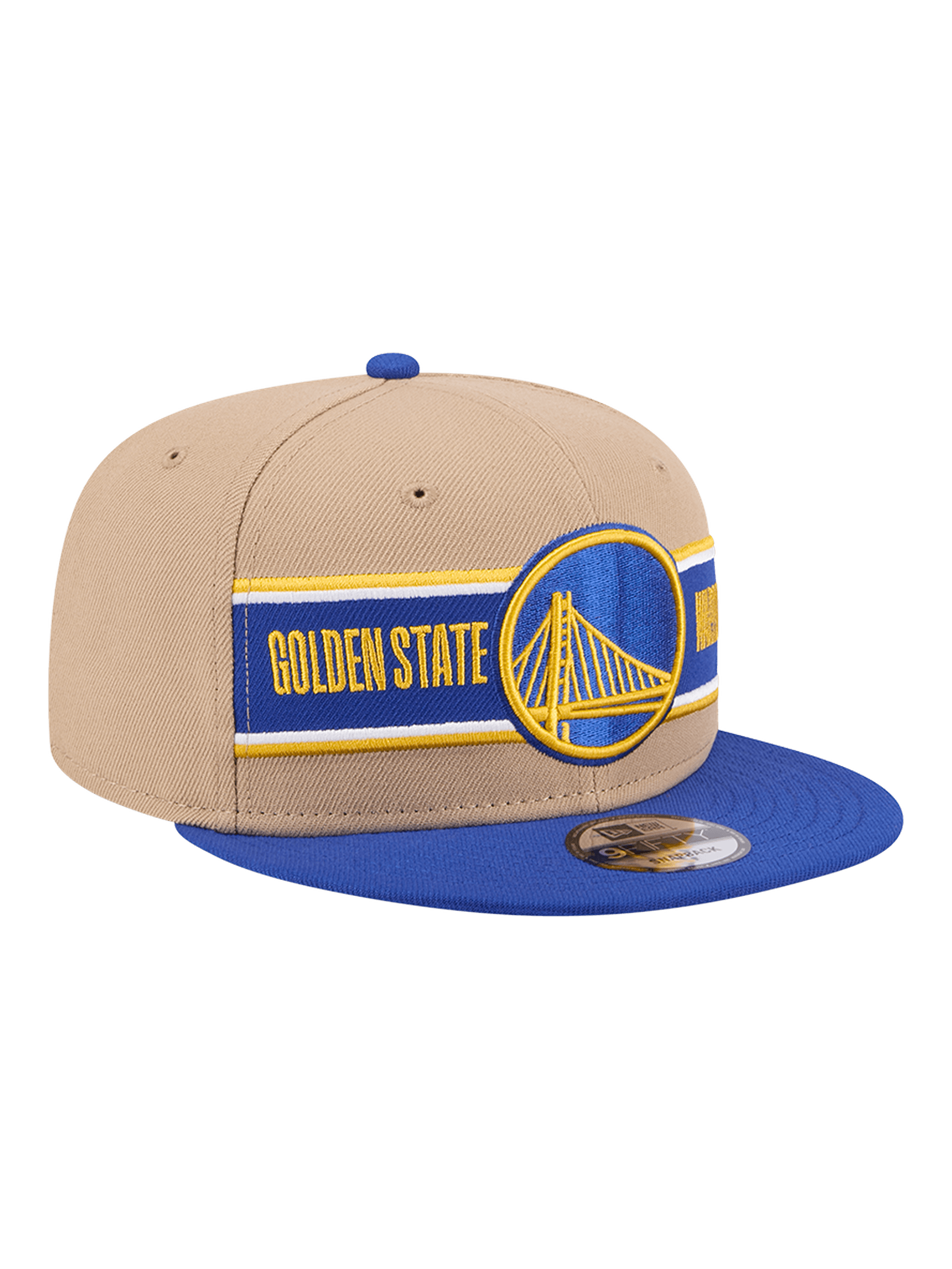 New Era Caps Youths Youths Golden State Warriors New Era NBA 24 Draft 9FIFTY Snapback Hat - Tan
