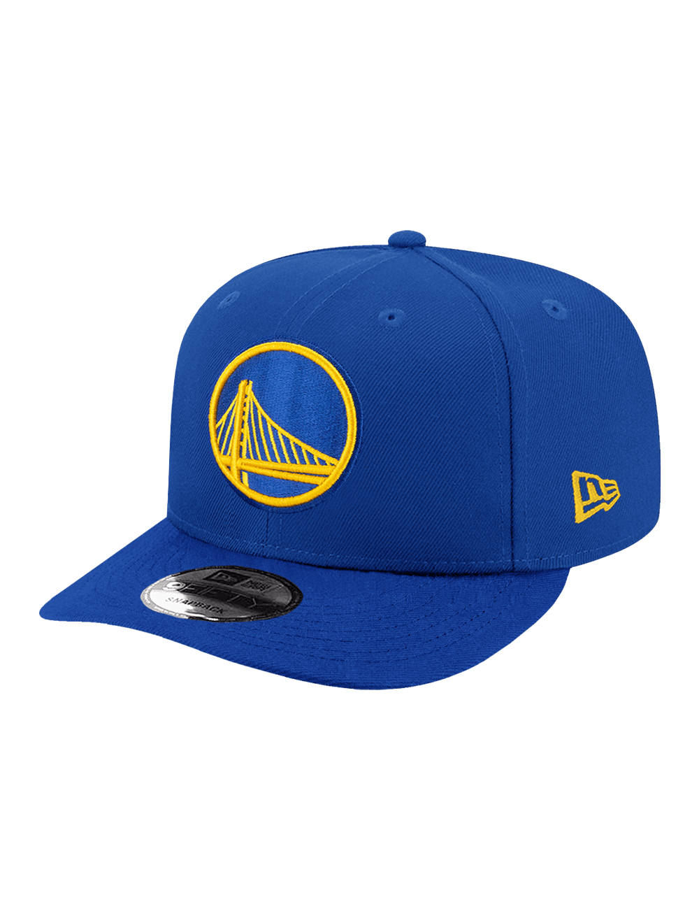 New Era Caps Youths Youths Golden State Warriors New Era NBA Team 9FIFTY Pre-Curved Snapback Hat - Blue