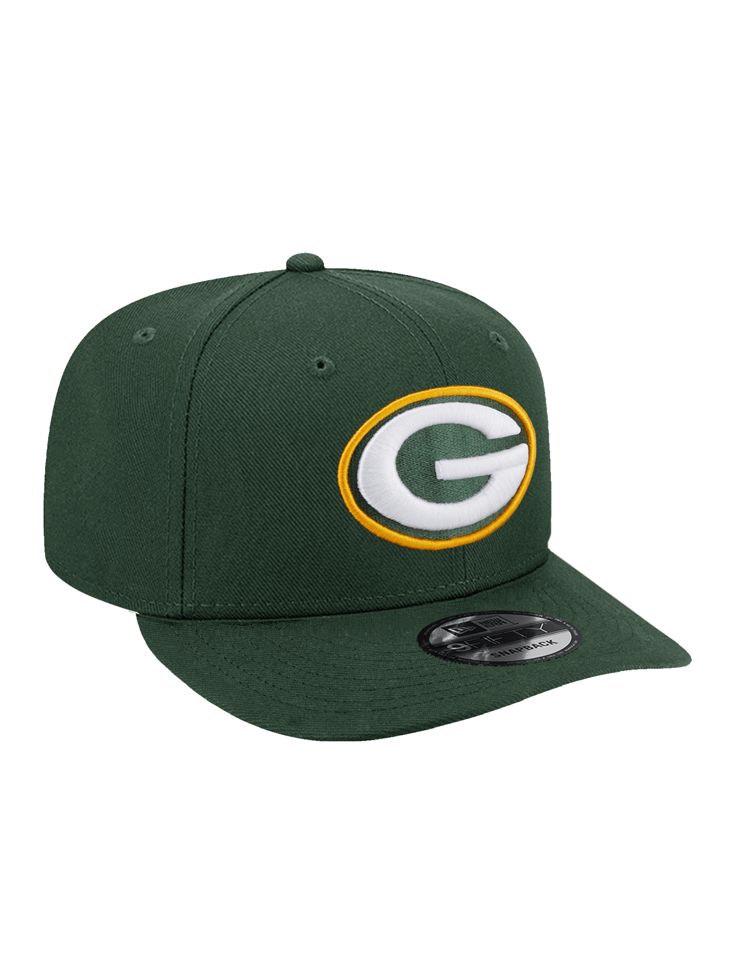 New Era Caps Youths Youths Green Bay Packers New Era NFL Team Pre-Curved 9FIFTY Snapback Hat - Green