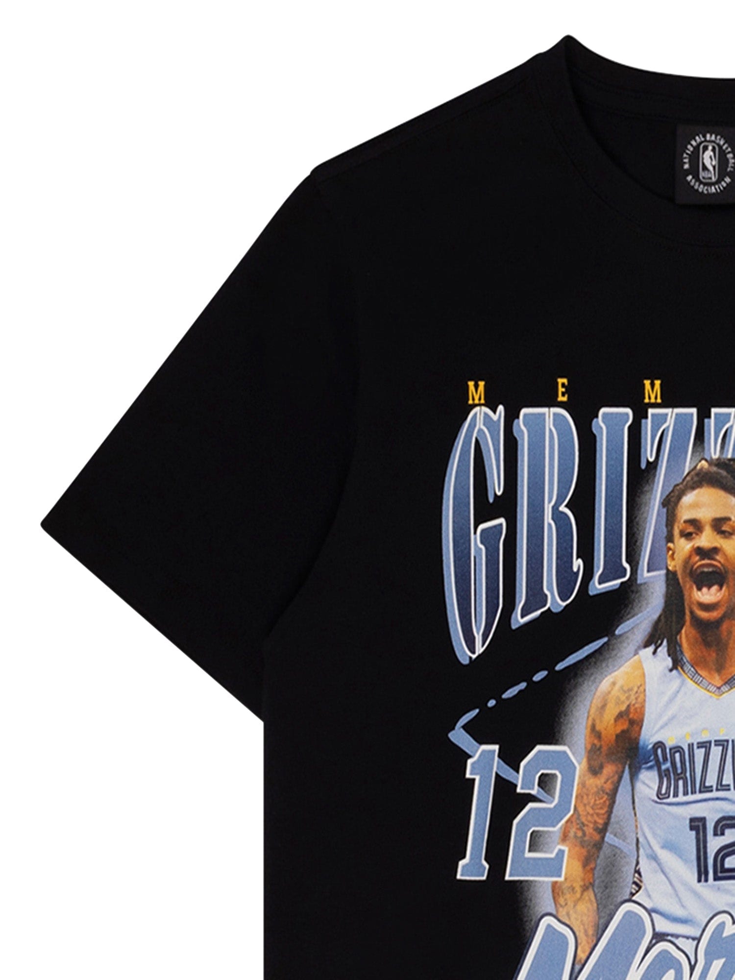 NBA Essentials T-Shirts Youths Ja Morant Memphis Grizzlies NBA Essentials Floyd Vintage T-Shirt - Black