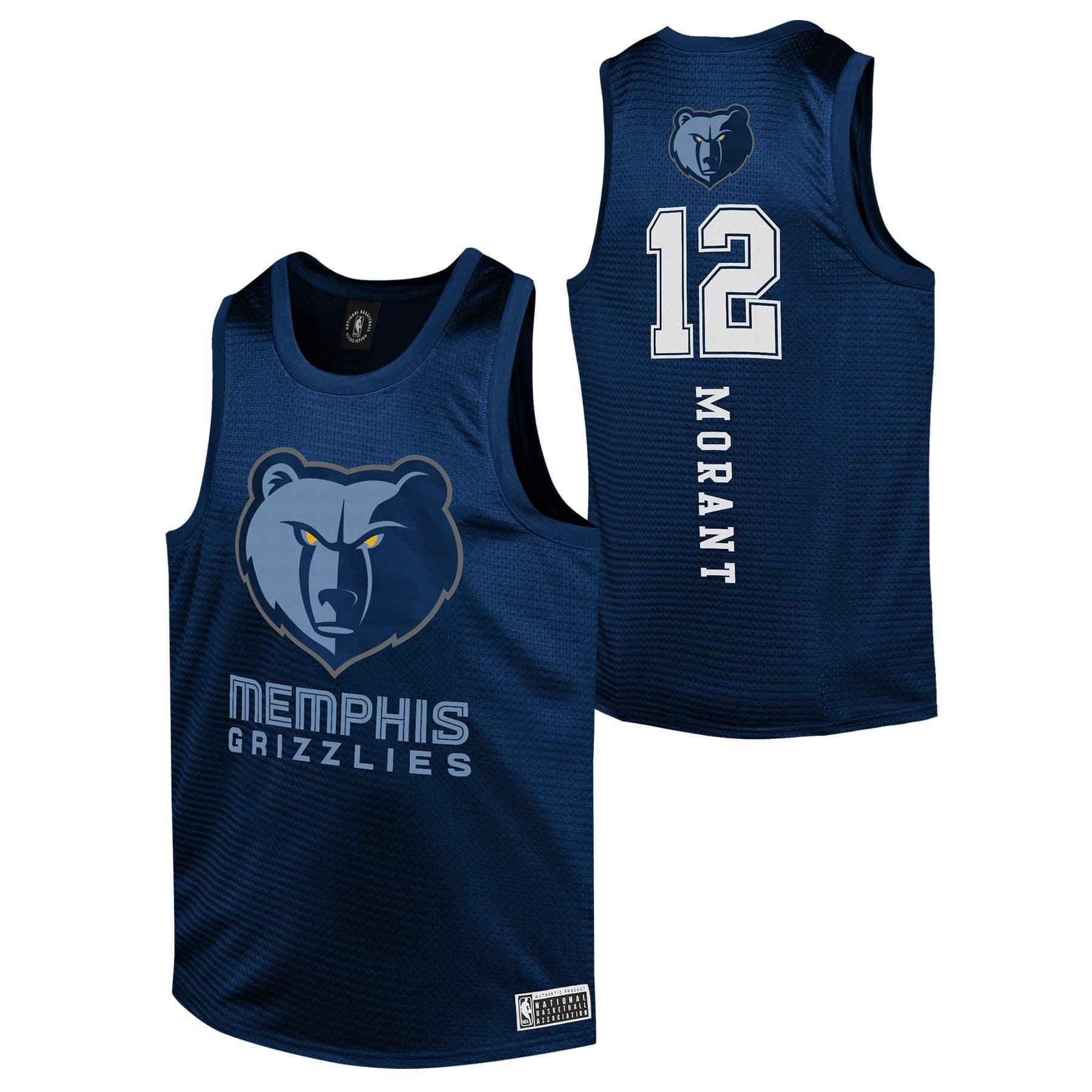 NBA Essentials Jerseys Youths Ja Morant Memphis Grizzlies NBA Essentials Mesh Jersey - Navy