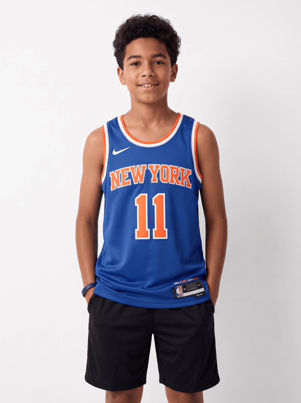 Nike Jerseys Youths Jalen Brunson New York Knicks Nike NBA Icon Jersey - Blue